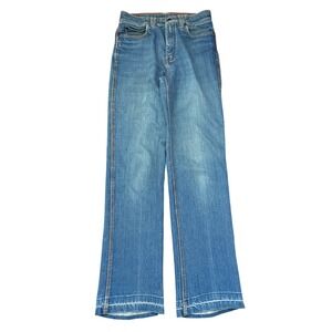 Vintage 80s Zeppelin Blue Denim High Rise Flare Leg Jeans Mens 27x33